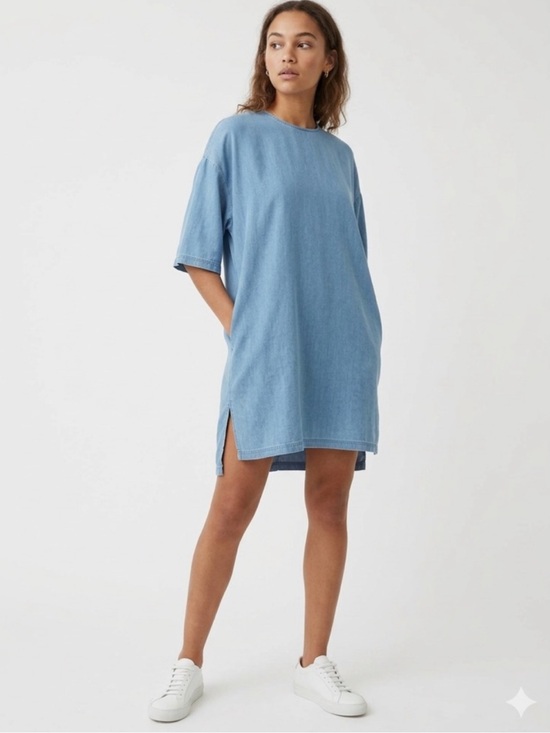 Acne Studios Dresses & Skirts - Acne Studios Bali Den Lyocell Shirt Dress oversized Size 36 Lagenlook Minimalist